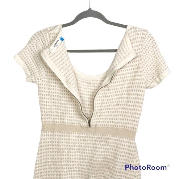 Sparrow by Anthropologie gilt grid sweater dress size L - Picture 5 of 9